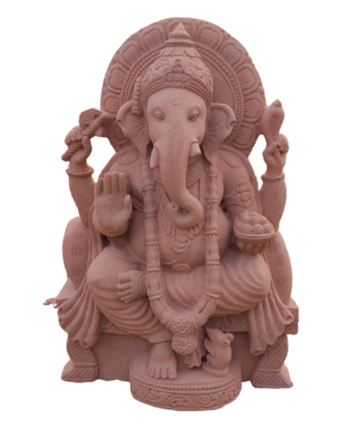 LImestone Lord Ganesha Idol