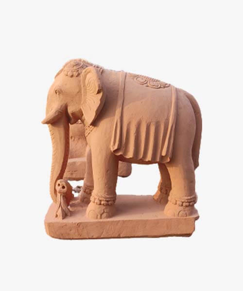 Handcarved Elephant Statue - Odisha Kraft