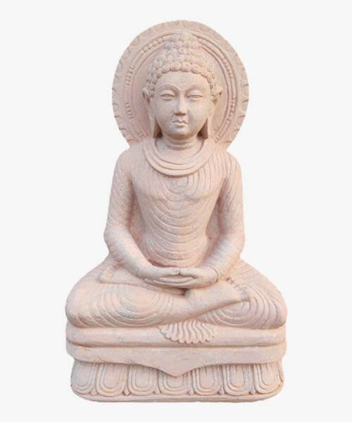 Dhyana Buddha Stone Statue - Odisha Kraft