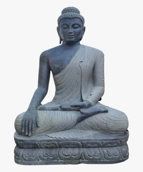 Stone Statue of Bhumisparsha Buddha