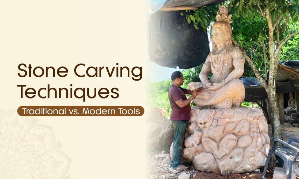 stone carving techniques traditional vs modern tools
